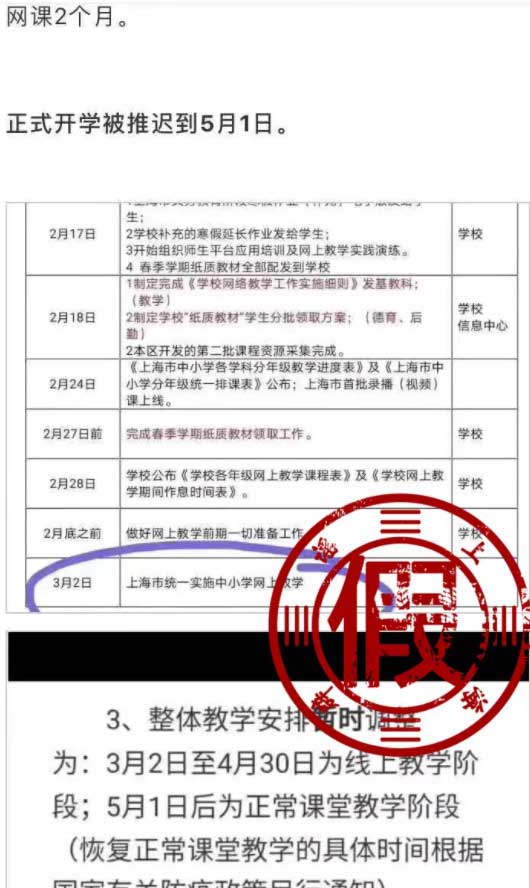國際學校家長注意了 辟謠!上海5月1日才開學?假的!市教育局這樣回應……